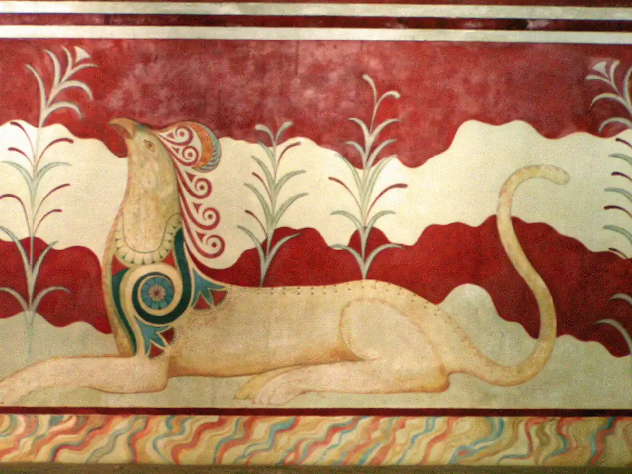 Knossos fresco_in throne palace